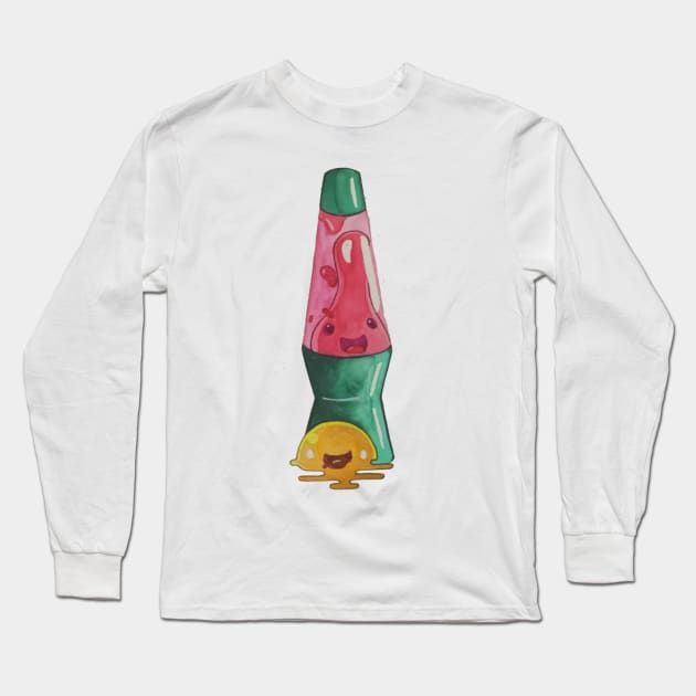 Pink Slime/ Quantum Lava Lamp Long Sleeve T-Shirt by AkiYami